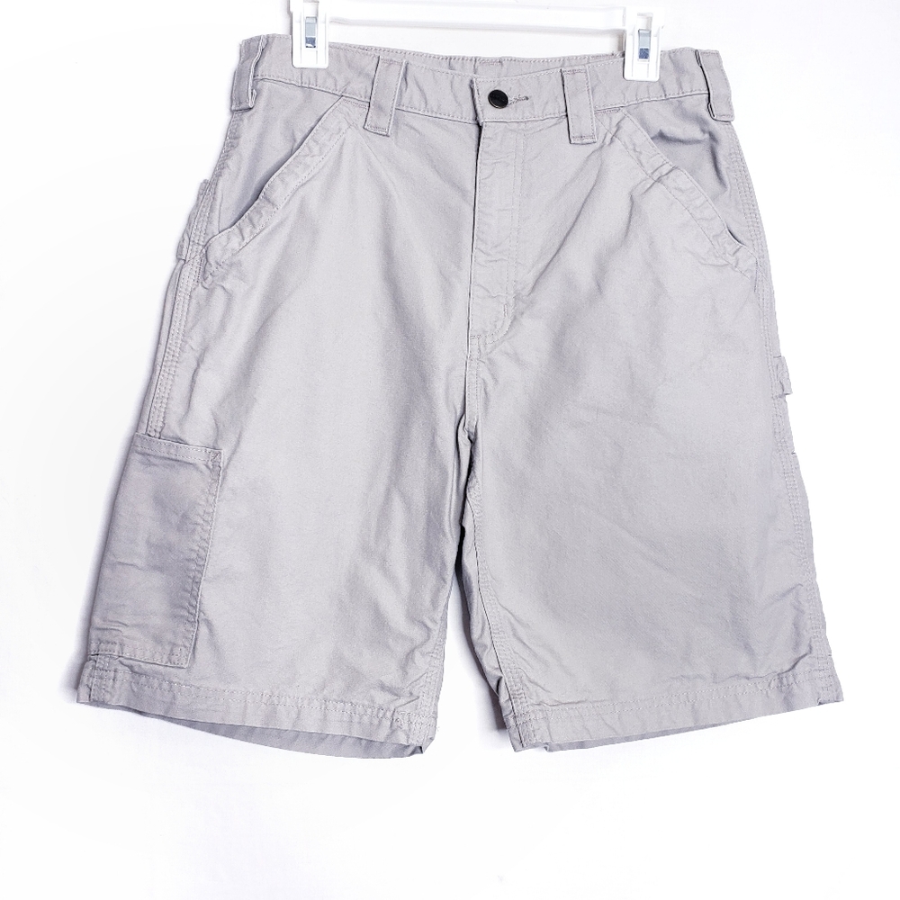 Carhartt Tan Khaki Original Fit Cotton Cargo Utility Work Shorts Men's Size 32
